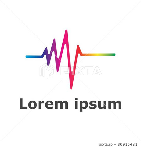 Sound waves vector illustration 80915431