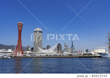 [兵庫県]神戸ハーバーランドと都市風景 80915554