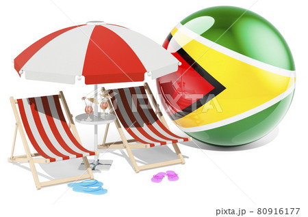 Guyanese Resorts, Gayana Vacation, Tours, Travel Packages concept. 3D rendering 80916177