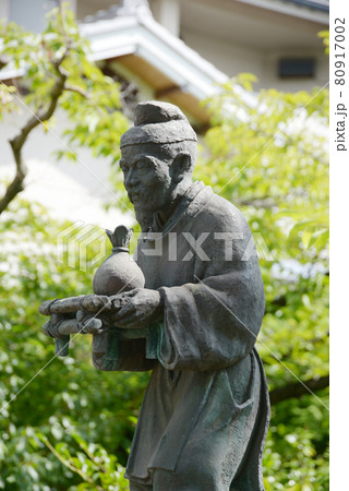 離宮八幡宮　油祖像　京都府大山崎町 80917002