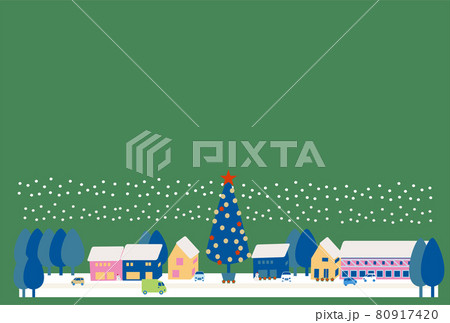 クリスマスツリーのある街シリーズ 80917420