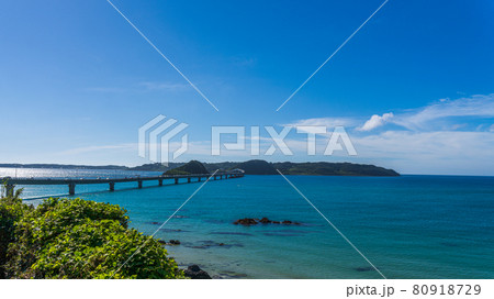 角島大橋 テキストスペース 山口県 下関市 青い海と空 角島大橋 テキストスペース 山口県 下関市 青い海と空 80918729