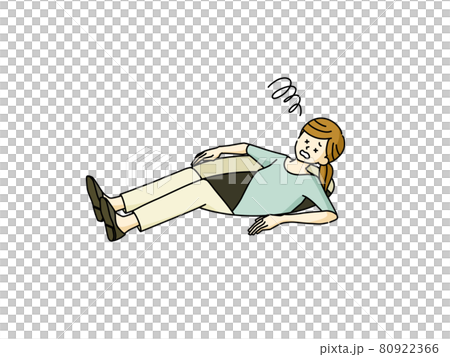 穴に落ちている女性 穴に落ちている女性 80922366