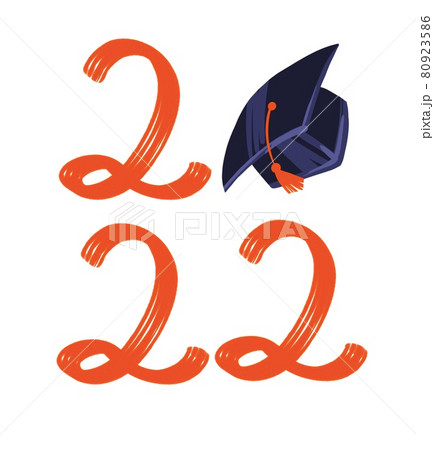 Class of 2022 handwritten typography. Education. Students 2022 class 80923586