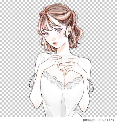胸を強調する女性 80924175