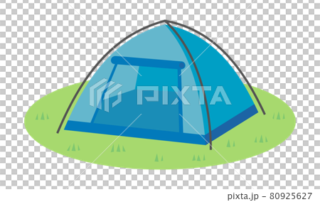 キャンプ用のテント　イラストイメージ 80925627