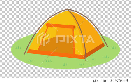 キャンプ用のテント イラストイメージのイラスト素材