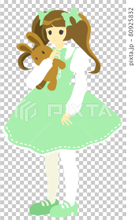 Gothic Lolita Female Rabbit Green Jumper Gothic Lolita Female Rabbit Green Jumper 80925832