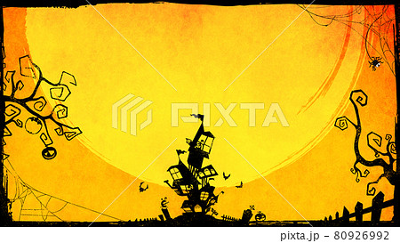 ハロウィンの背景素材 80926992