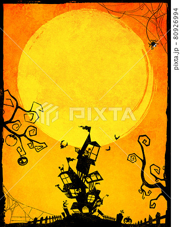 ハロウィンの背景素材 80926994