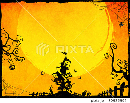 ハロウィンの背景素材 80926995