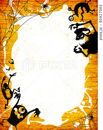 ハロウィンのフレーム素材 80927063