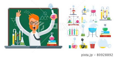 Young bearded male scientist in the laboratory. 80928892
