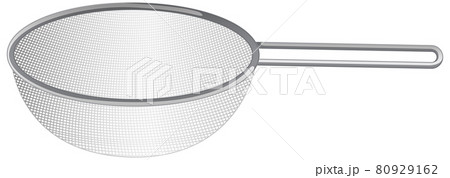 Kithen equipment with colander isolated on white background 80929162