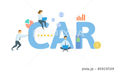CAR, Corrective Action Request. Concept with keyword, people and icons. Flat vector illustration. Isolated on white. CAR, Corrective Action Request. Concept with keyword, people and icons. Flat vector illustration. Isolated on white. 80929509