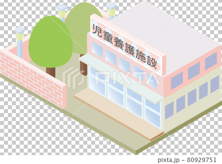 Isometric Orphanage Building Stock Illustration Isometric Orphanage Building Stock Illustration