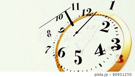 タイムスリップ バラバラの時計 のイラスト素材