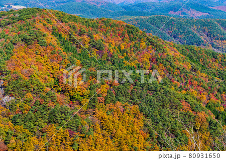 紅葉の霊山＜福島県＞ 80931650