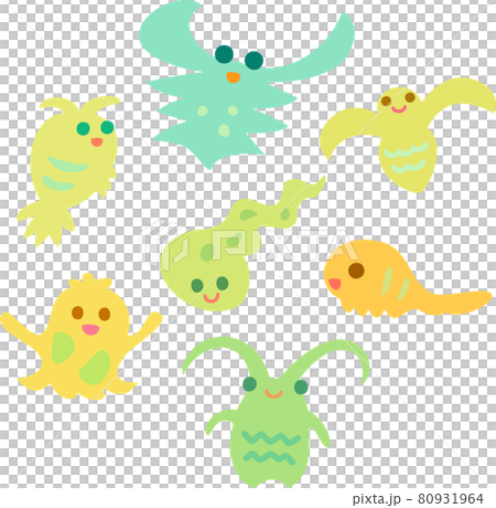 Plankton-style character illustration set 80931964