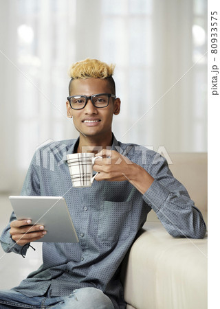 Programmer Reading News Article Programmer Reading News Article 80933575