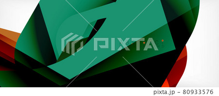 Geometric abstract background - multicolored abstract shapes on white. Vector Illustration For Wallpaper, Banner, Background, Landing Page Geometric abstract background - multicolored abstract shapes on white. Vector Illustration For Wallpaper, Banner, Background, Landing Page 80933576