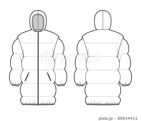 Down puffer jacket coat technical 