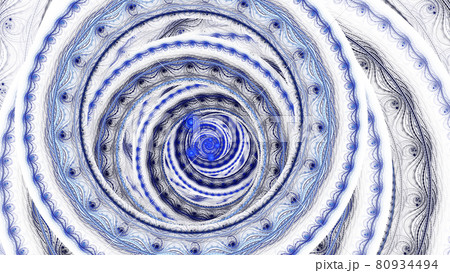 Abstract fractal shape. Infinite spiral. Mysterious psychedelic relaxation pattern. Abstract fractal shape. Infinite spiral. Mysterious psychedelic relaxation pattern. 80934494