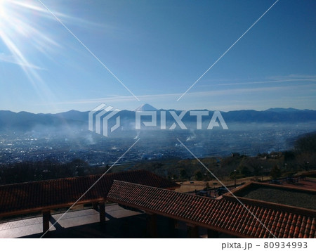 早朝　富士山 80934993
