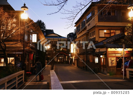箱根の温泉街 箱根の温泉街 80935285