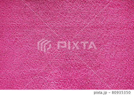 Cleaning microfiber pattern. Purple polyester microfibre texture. Synthetic fiber material Cleaning cloth for dust or kitchen top view 80935350