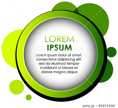 Circle green gradient abstract banner template 80935686