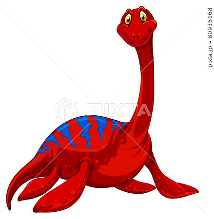 A pliosaurus dinosaur cartoon character 80936168