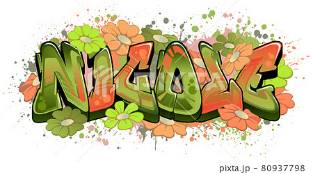 Graffiti styled Name Design - Nicole Graffiti styled Name Design - Nicole 80937798