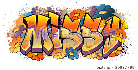 Graffiti styled Name Design - Missy 80937799