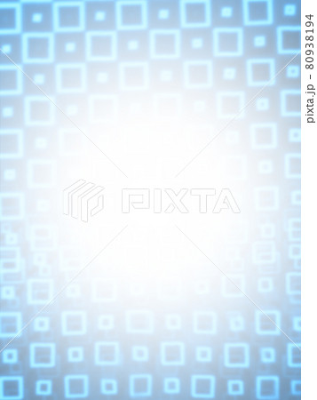 スクエアのホログラム03/薄水 中央から放射状に濃くなるグラデーション 背景素材 縦 他色有 80938194