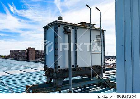 屋内消火栓設備の補助高架水槽　鉄パネルタンク 80938304
