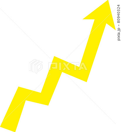 右上がりの矢印 右上がりの矢印 80940324