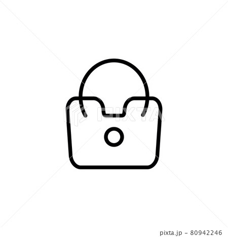Woman handbag logo design template 80942246