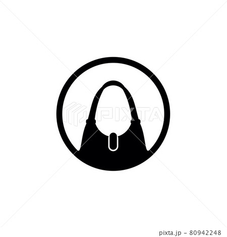 Woman handbag logo design template 80942248