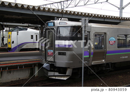 函館駅に停車中の特急北斗・はこだてライナー 函館駅に停車中の特急北斗・はこだてライナー 80943059