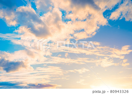 sky cloud sunrise new day beautiful nature for background, future heaven or tomorrow concept. 80943326