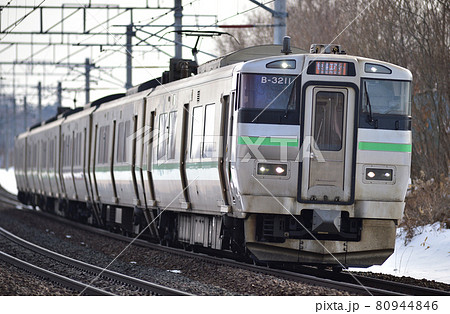 千歳線 島松－北広島 JR北海道 733系3000番台 B-3211編成（札幌） 快速