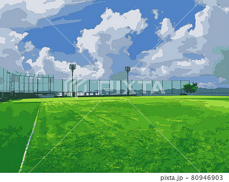 試合前の野球グランド 80946903