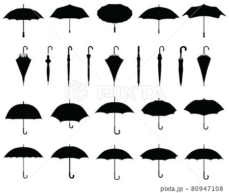 closed black umbrella