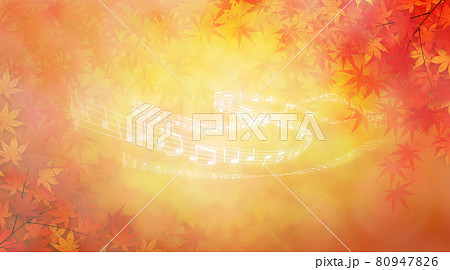 紅葉　背景素材 80947826