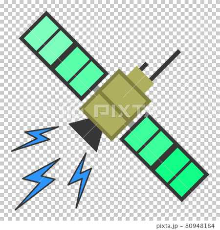 漂浮在外層空間的人造衛星的插圖 80948184