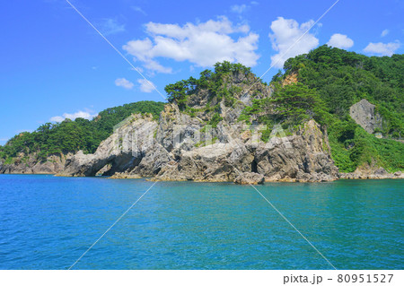 笹川流れ、村上市、新潟県、日本 笹川流れ、村上市、新潟県、日本 80951527