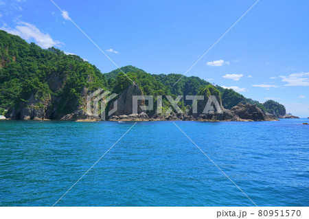 笹川流れ、村上市、新潟県、日本 80951570