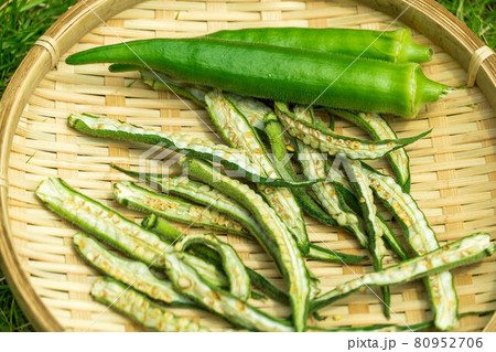 夏野菜オクラ　乾燥野菜 80952706