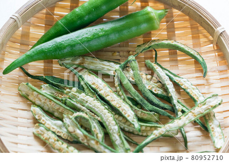 夏野菜オクラ　乾燥野菜 80952710
